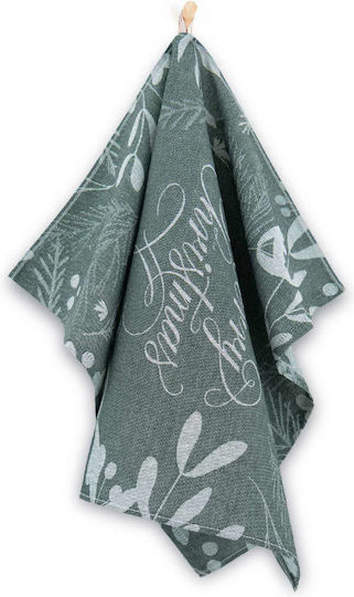 Zwoltex Zwoltex Weihnachtliches Handtuch Stoff Grün 70x50cm