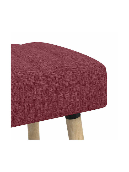Stoff-Tabouret Mit Rucksack Rot 46x110x40cm