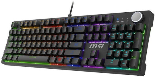 MSI Forge GK320 Gaming Mechanical Keyboard with Custom Red Switches and RGB Lighting (English US)