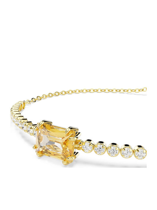 Swarovski Brățară Riviera Placată cu Aur pentru Femei Swarovski Brățară Riviera Placată cu Aur pentru Femei