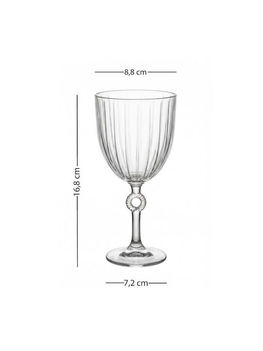 SteweHome Σετ Ποτήρια για Λευκό Κρασί από Γυαλί 270ml 4τμχ