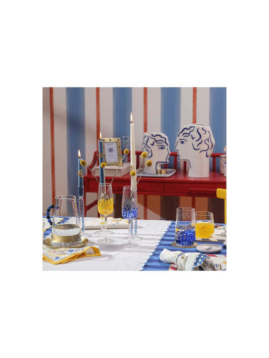 SteweHome Glass for White Wine Made of Glass in Yellow Colour 270ml