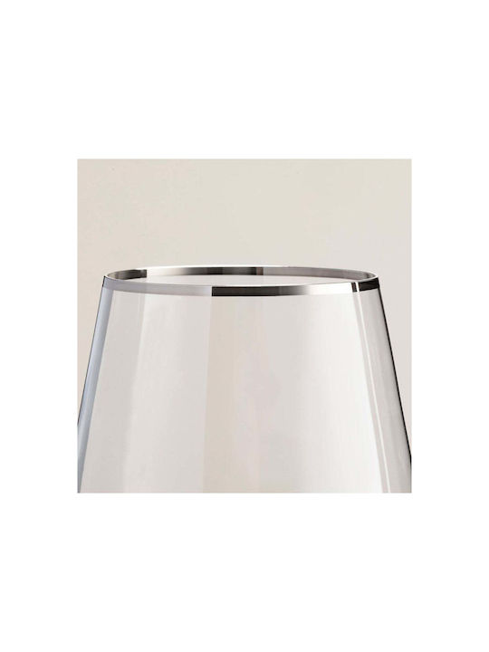 SteweHome Glass for White and Red Wine Made of Glass in Red Colour 500ml
