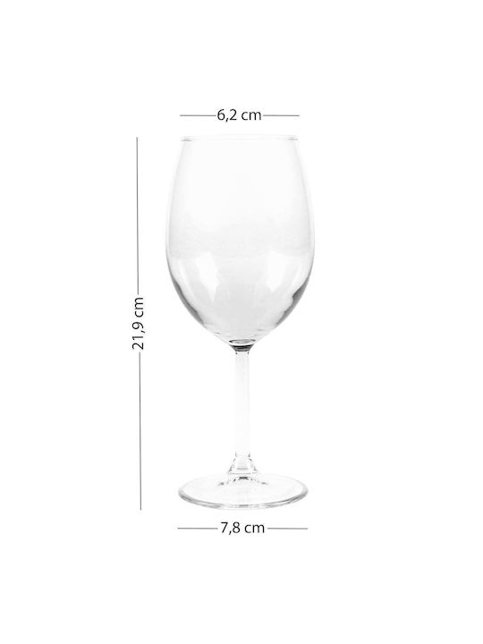 SteweHome SteweHome Glas Weinbrillen in Rot Farbe 540ml Set mit 6 Stück