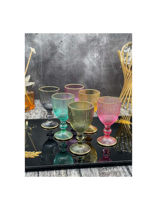 SteweHome Σετ Ποτήρια Λικέρ/Ούζο / Καφέ/Freddo από Γυαλί 75ml 6τμχ