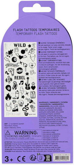 Omy Αυτοκόλλητα Flash Tattoos Wild Rebel