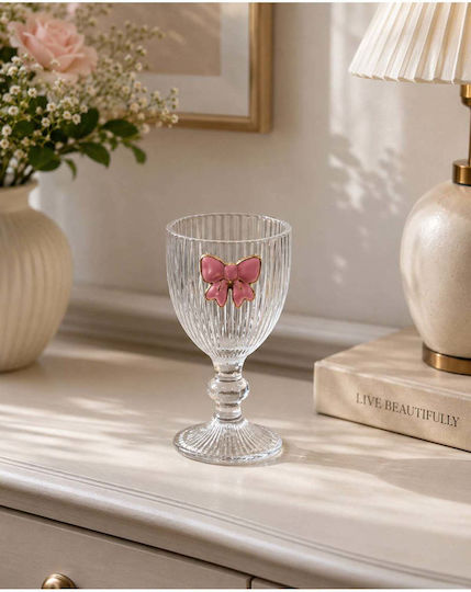 SteweHome Σετ Ποτήρια Νερού / Καφέ/Freddo από Γυαλί Ροζ 75ml STE-035116-P35116 6τμχ