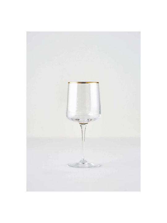 SteweHome Set of Glasses for White and Red Wine Made of Glass in Red Colour 18 Pieces