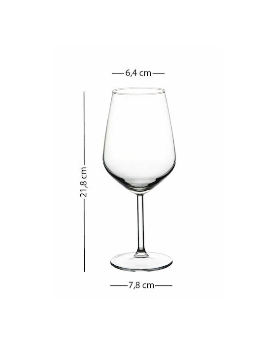 SteweHome Set of Glasses for White Wine Made of Glass in Green Colour 490ml 4 Pieces