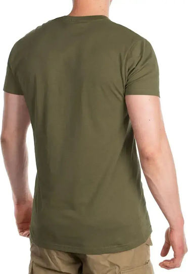 Mil-tec Памучна Тениска Американски Стил Stonegray-olive Размер Xlarge
