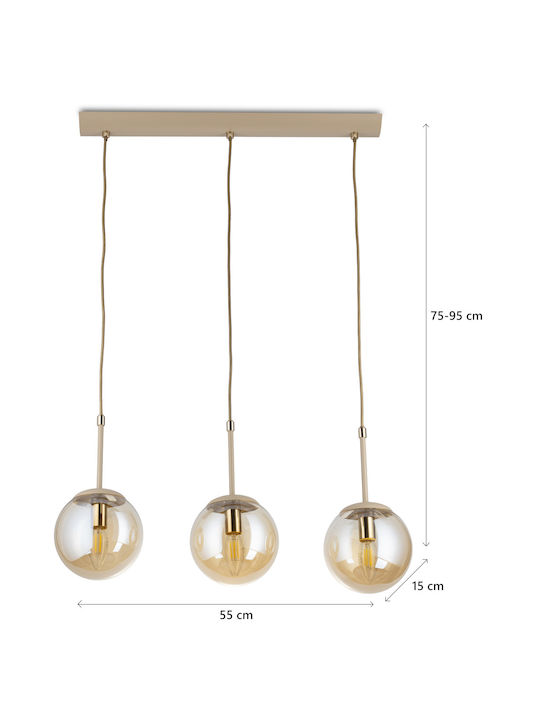 HowHomely Verstellbare Deckenleuchte Beiges mit E14 Lampenbirnensockel