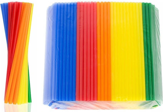 Plastic Reusable Straws Mix 200pcs