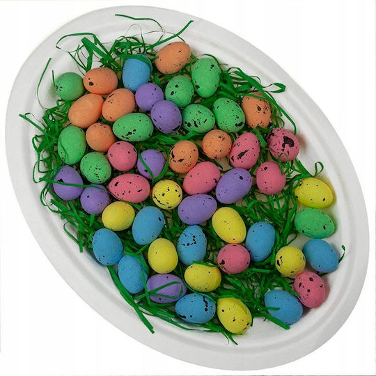 Colored Styrofoam Eggs 36pcs 2.5cm X 3cm
