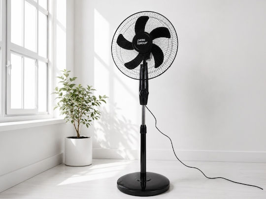 Verk Group Стоящ Вентилатор 40W Диаметър 40.64см Черен