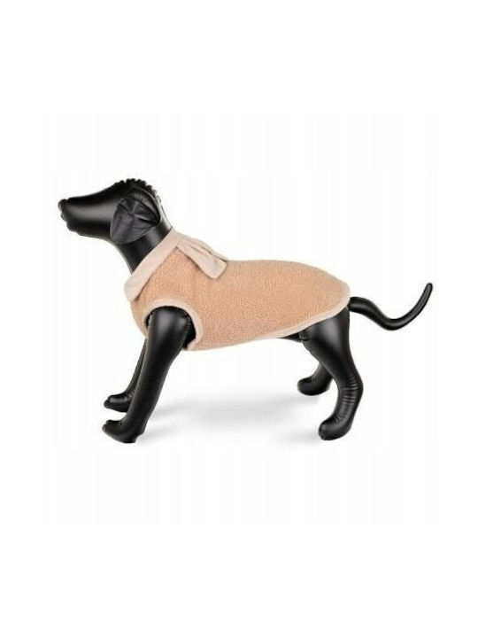Dog Outfit Beige Insulated Size S 35