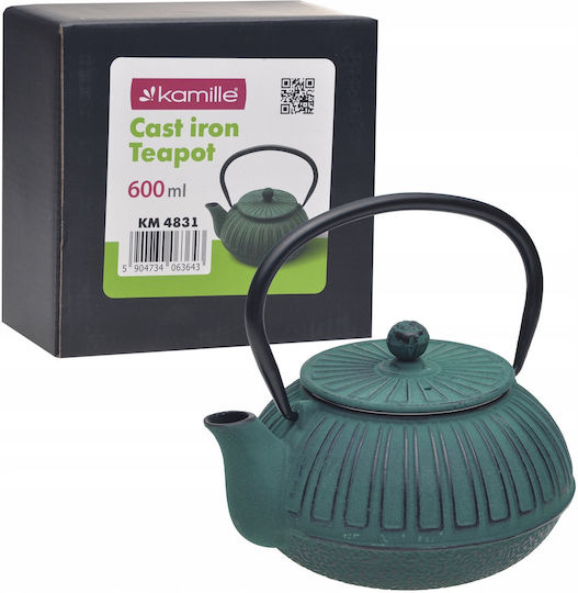 Yermos Cast Iron Kettle 4831 Green 0.6 L
