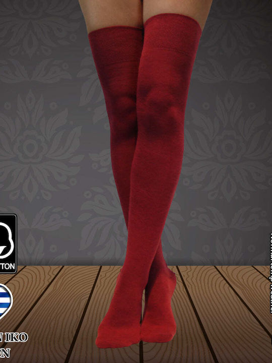 Dimi Socks Γυναικείες Κάλτσες Μπορντο