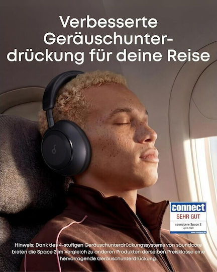 Anker Soundcore Space 2 Безжични Bluetooth Over Ear Слушалки Черни