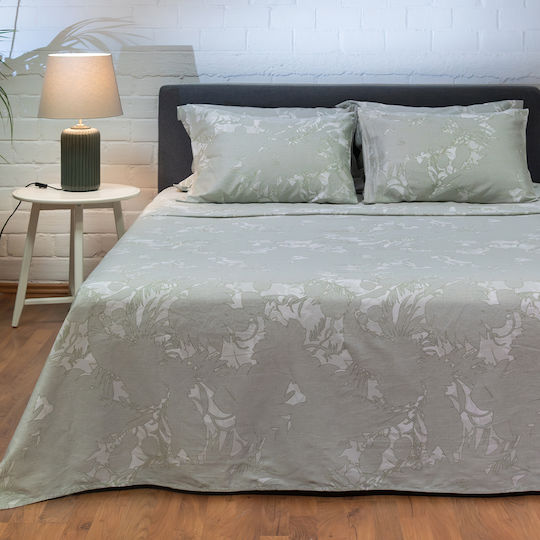Naf Naf Diamond Σετ King Size 4τμχ 270x280εκ. Amethyst Green Naf Naf Diamond Σετ King Size 4τμχ 270x280εκ. Amethyst Green
