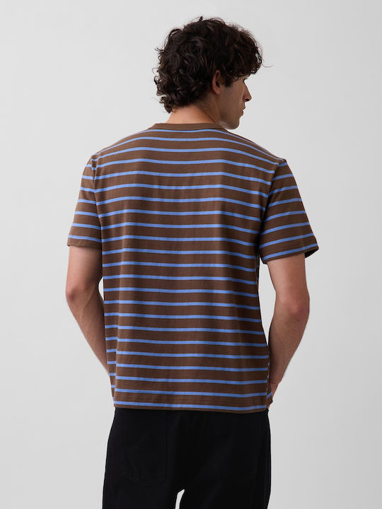 Herrenbluse Original Braune Streifen