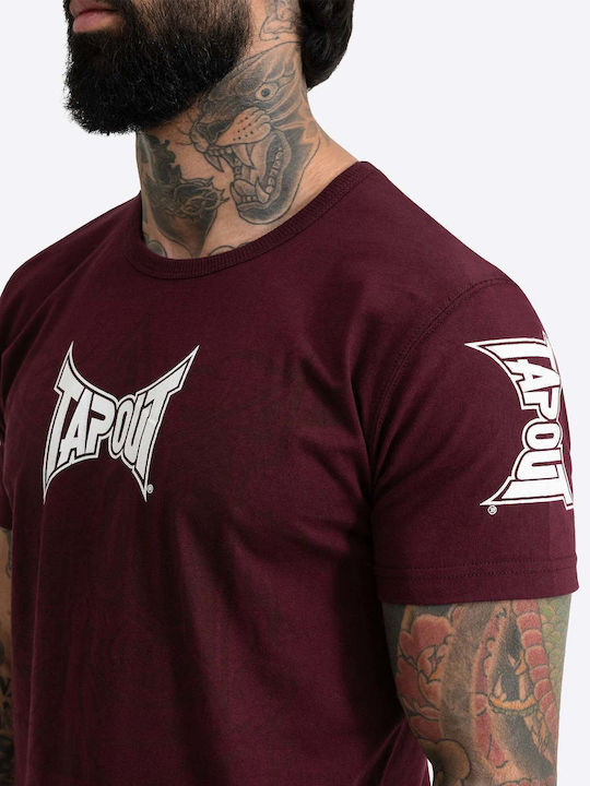 T-Shirt Oxblood/Weiß