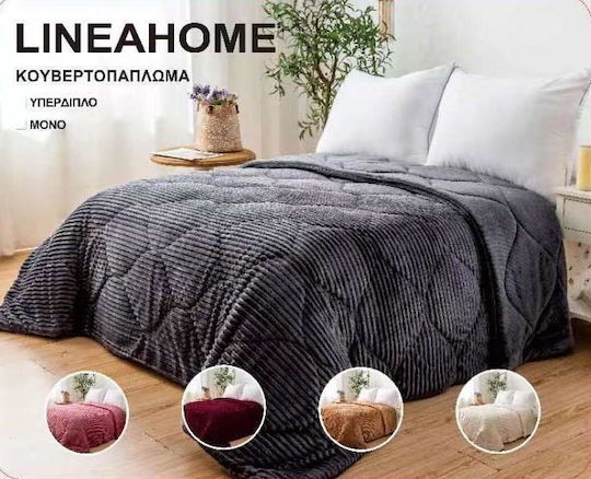 Linea Home Duvet Cover Single 160x210cm Bordeaux