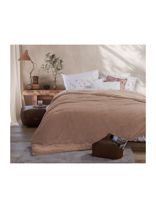 Nef-Nef Homeware Duvet Cover Queen 220x240cm Ezra Brown 240 GSMGsm