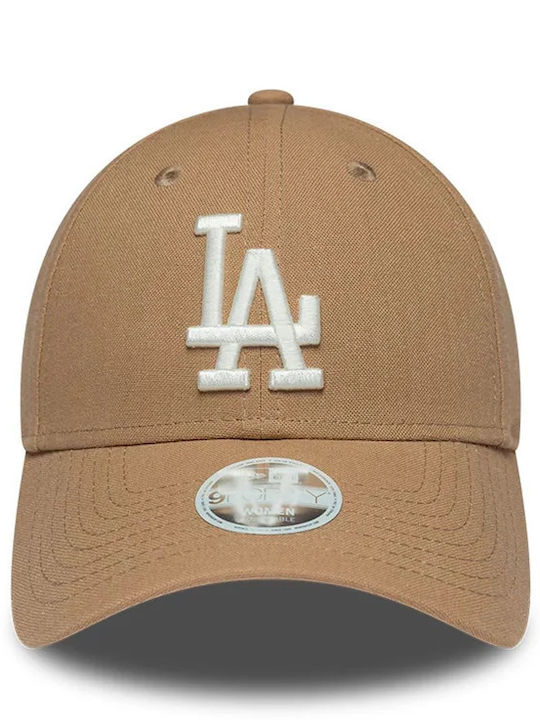 Γυναικείο La Dodgers Womens Mlb Linen Dark Beige 9forty Adjustable Cap