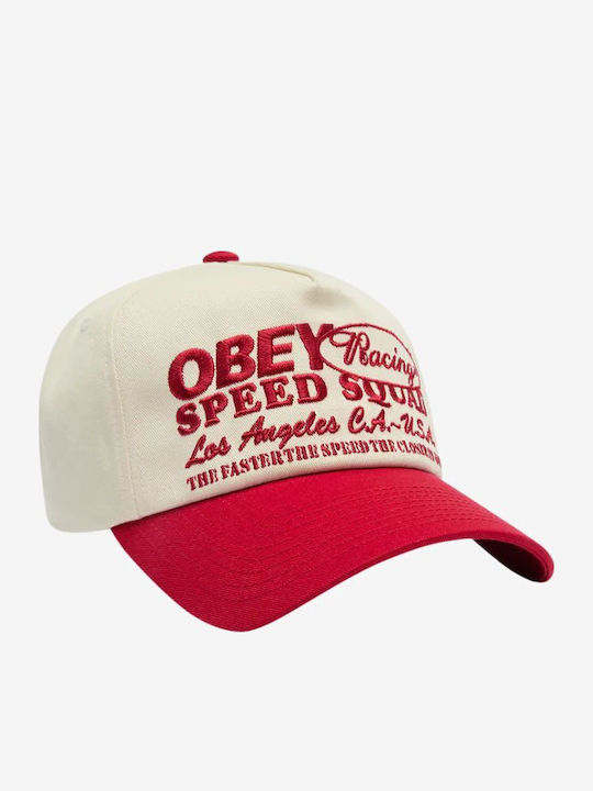 Obey Speed Squad 5-Panel Unisex Kappen Baumwolle True Rot Multi 100490154-trm