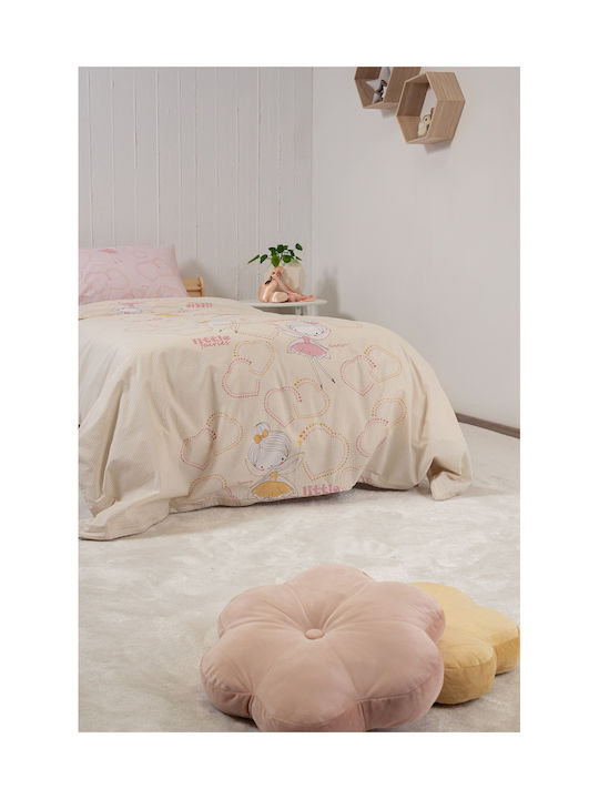 Viokarpet Naf Naf Fairies 353 Cream Pink Kids Sheets Set