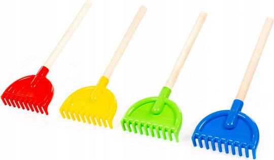 Greble De Plajă Eko Cu Mâner Din Lemn Mare 38 Cm