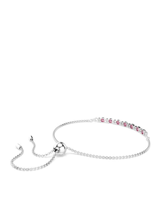 Swarovski Γυναικείο Βραχιόλι από Λευκόχρυσο 18Κ