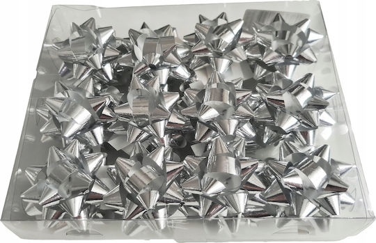 Selbstklebende Rosetten 5 Cm Silber 24 Stück 1 Packung
