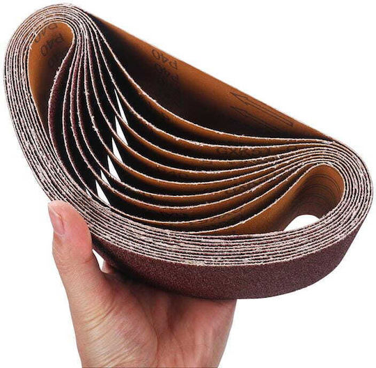 Kraft & Dele Bandă de Șlefuire K100 75x537mm Set 10 Bucăți
