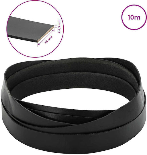 vidaXL Leder Schnürsenkel Schwarz Länge 10m