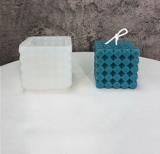 Siliconeform Für Kerzen Diamantwürfel 70x70x65 Mm