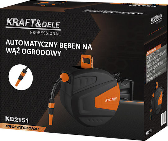 Retractable Garden Hose 15m+1.5m 1/2" Kd2151