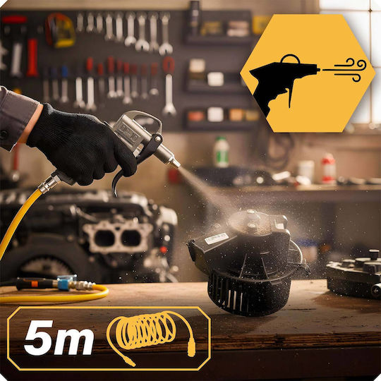 8-piece Pneumatic Tool Set Humberbg Hm-256 Compressor Compressor