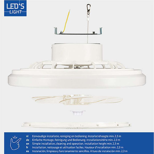 123led Ceiling Light 48cm with Light White