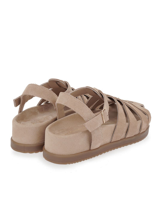 Γυναικεία Σανδάλια Flatforms Μπεζ