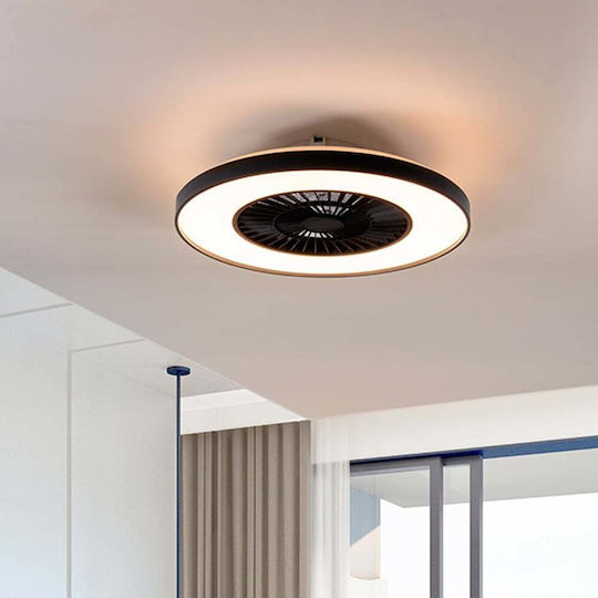 123led Πλαφονιέρα 60.4cm με Φως Μαύρη