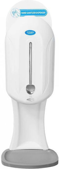 Limpio Dd 111 Sensor Disinfectant Dispenser Stainless Steel Stand White