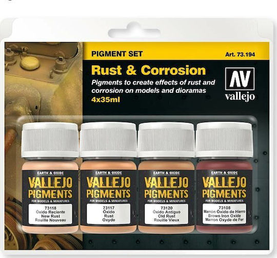 Acrylicos Vallejo Σετ Χρώματα Μοντελισμού 35ml 4τμχ