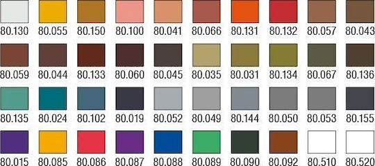 Acrylicos Vallejo Modellbau-Farben Set 40 Stück