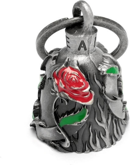 Gremlin Guardian Bell Διακοσμητικό Καμπανάκι Μοτοσυκλέτας Motorcycle Love Red Rose