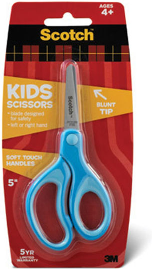 Scotch Children's Scissors From 4 Years Rounded Blade Ergonomic 12cm