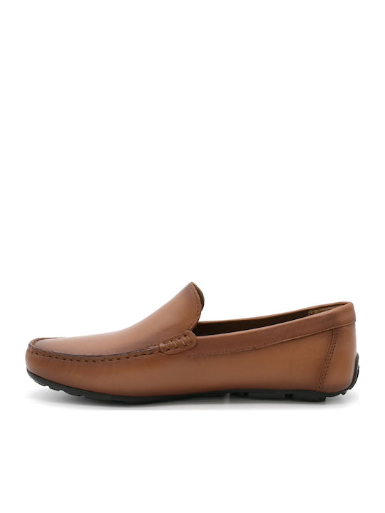 Loafers Bărbătești Din Piele În Culoare Tabac