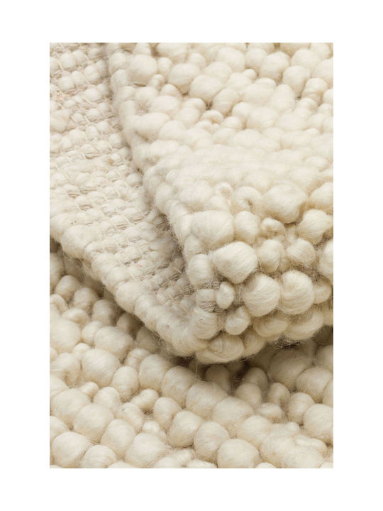 SteweHome Handmade Beige Runner Rug 80x300cm