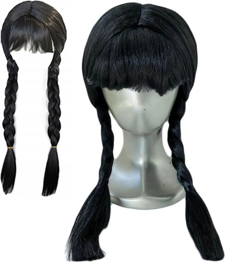 Wednesday Addams Wig Black Hair Braids