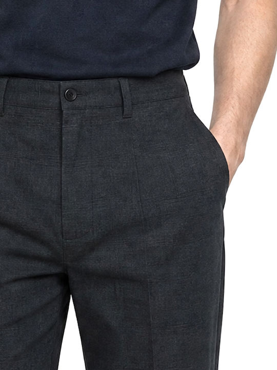 Elastic Trousers in Relaxed Fit Blue